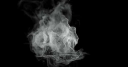 3d render of hot steam or smoke texture for food related manipulation.の写真素材