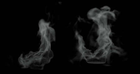 3d render of hot steam or smoke texture for food related manipulation.の写真素材
