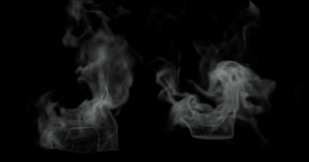 3d render of hot steam or smoke texture for food related manipulation.の写真素材