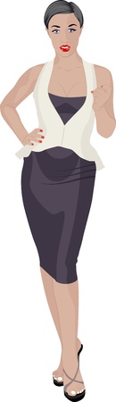 elegant womanのイラスト素材