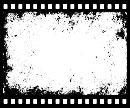 grunge filmstrip with transparent space insert for picture or textのイラスト素材