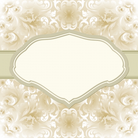 vintage background with decorative borderのイラスト素材