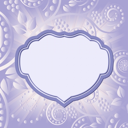 floral abstract background with decorative frameのイラスト素材