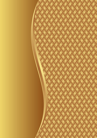 golden background with braid textureのイラスト素材