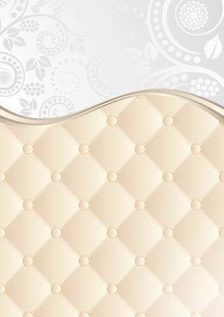 floral background with quilted patternのイラスト素材