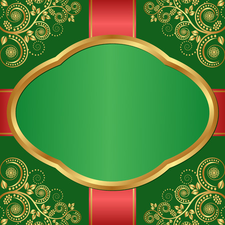 vintage green backgroundのイラスト素材