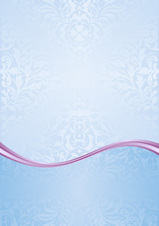 blue background with decorative patternのイラスト素材