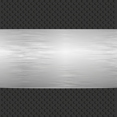 metallic bannerのイラスト素材