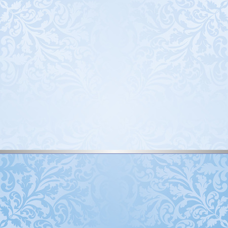 blue background with vintage patternのイラスト素材