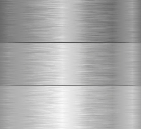 three steel banners with textureのイラスト素材