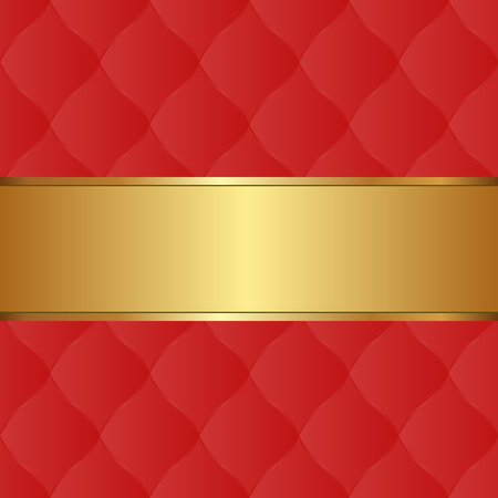 red background and golden tapeのイラスト素材