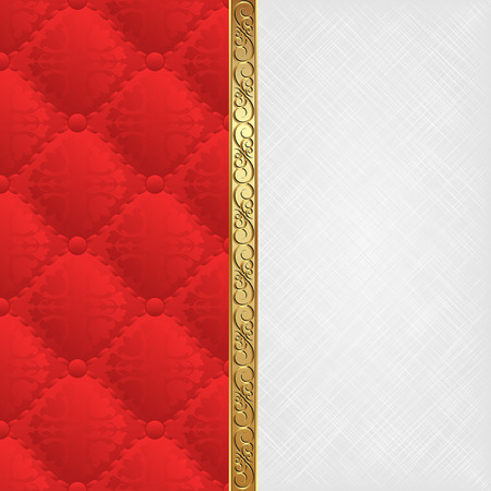 white texture and red pattern divided into twoのイラスト素材