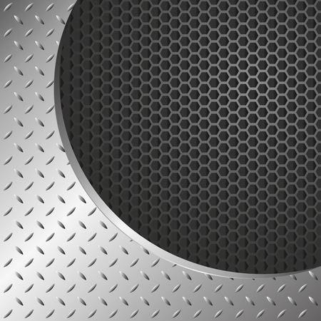 metal background with grate textureのイラスト素材