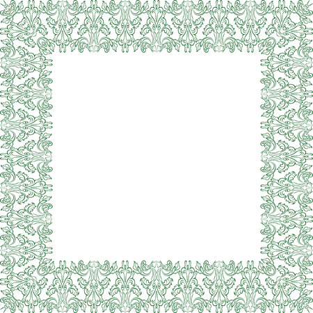 silhouette of decorative frameのイラスト素材