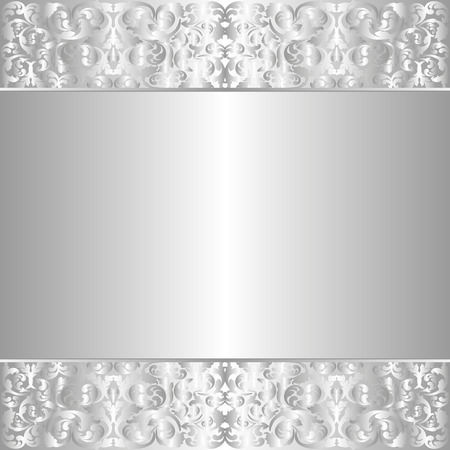 ornate silver backgroundのイラスト素材