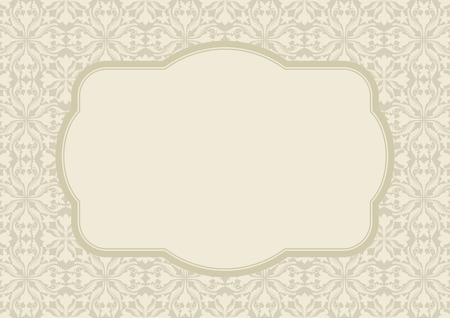 vintage background with decorative frameのイラスト素材