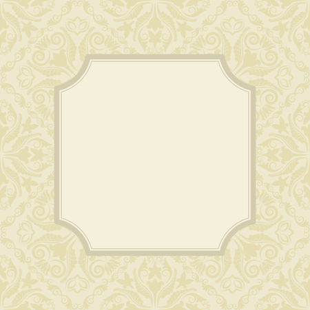 vintage background with decorative frameのイラスト素材