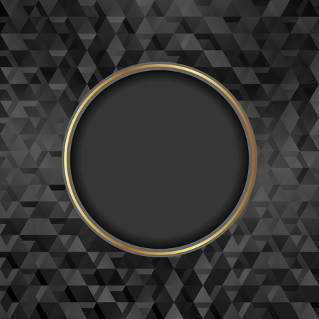 black textured background with bannerのイラスト素材