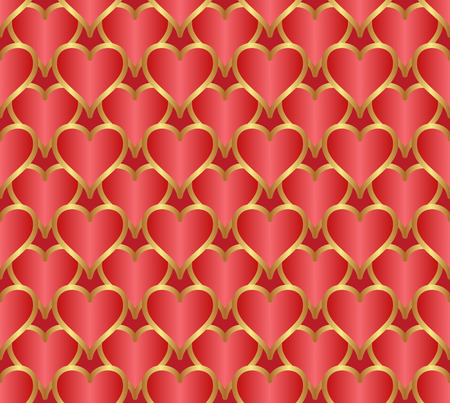seamless pattern with heartsのイラスト素材