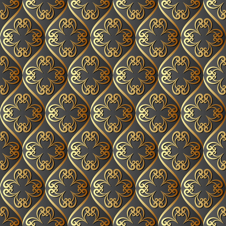 vintage pattern seamlessのイラスト素材