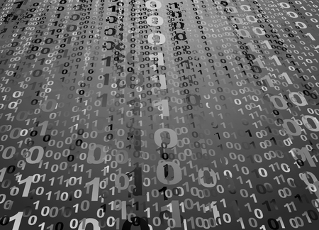 digital background with numbers 1 and 0のイラスト素材