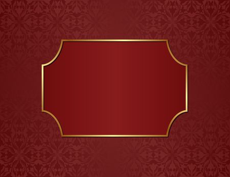 ornate background with golden frameのイラスト素材
