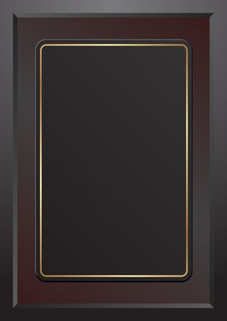 black background with golden frameのイラスト素材