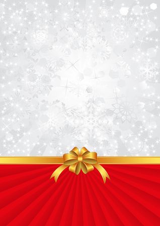 glittering background with ribbon and bowのイラスト素材