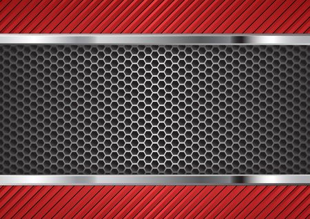 truss background and red stripes textureのイラスト素材