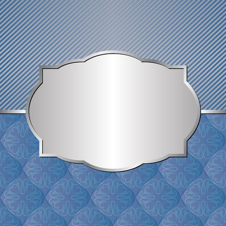 decorative background with antique pattern and frameのイラスト素材