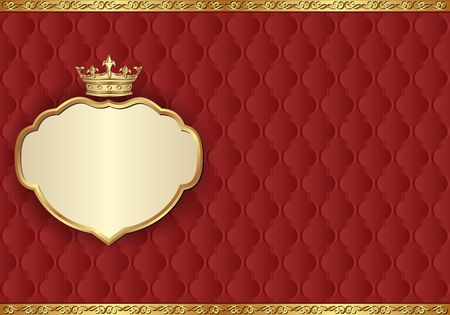 antique background with royal frameのイラスト素材