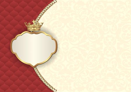 antique background with royal frameのイラスト素材