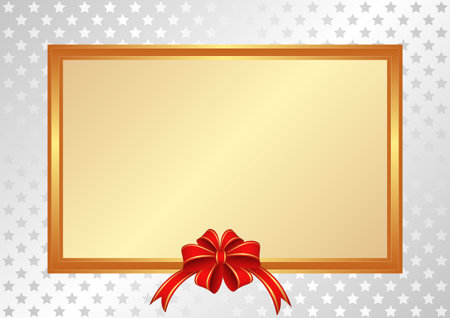 christmas background with red bowのイラスト素材