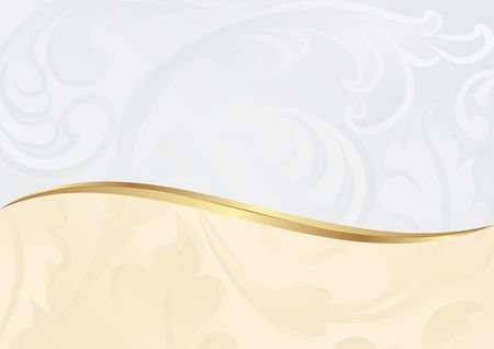 Vintage background with abstract plant motifのイラスト素材