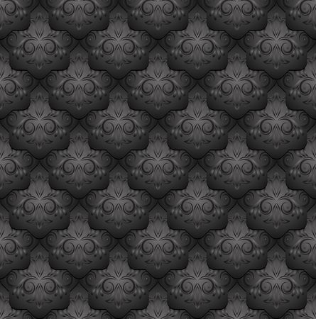 Seamless pattern with floral motif illustration.のイラスト素材