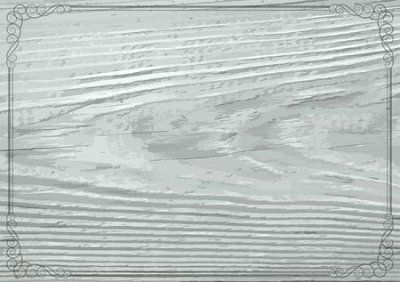 Vintage background with decorative border and wooden texture.のイラスト素材