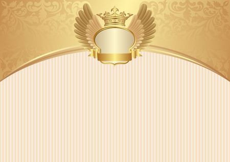 Vintage background with royal frameのイラスト素材