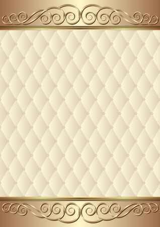vintage background with golden ornament and decorative pattern
のイラスト素材