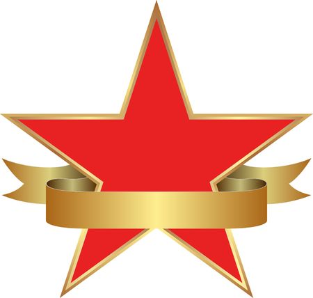 isolated star and golden ribbon
のイラスト素材