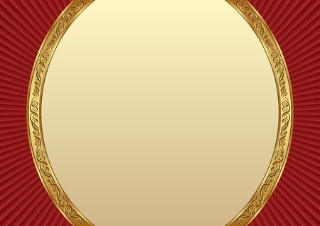 decorative background with golden borderのイラスト素材