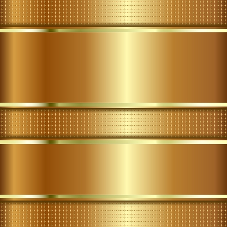 Golden Textured Background With Copy Space. Metallic Texture.のイラスト素材