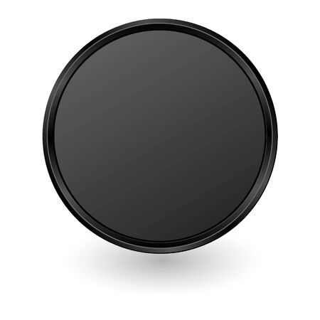 black plate on white backgroundのイラスト素材