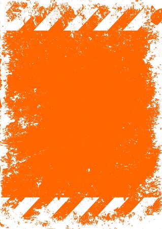 Grunge Background. Traffic and Caution Warning Sign. 
のイラスト素材