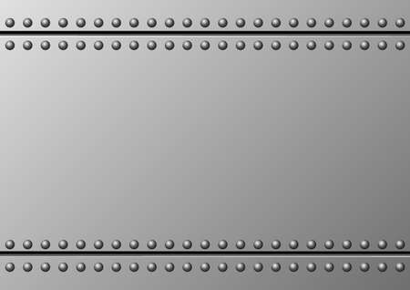 Gray Metal Tinware With Rivets And Copy Spaceのイラスト素材