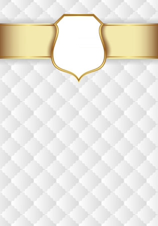 white background with vintage frame and decorative patternのイラスト素材