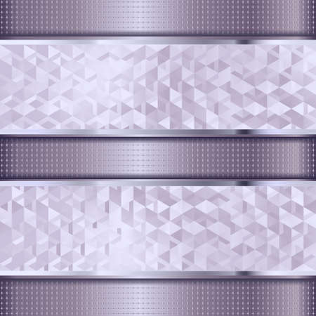 3d abstract geometric background, metallic textureのイラスト素材