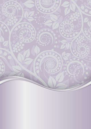 decorative background with plant patternのイラスト素材