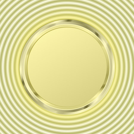 illuminated round banner with copy spaceのイラスト素材