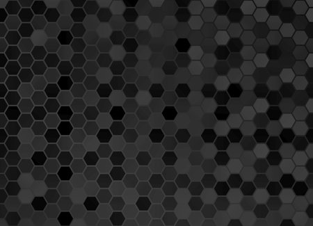 black geometrical background with hexagon shapes