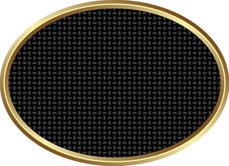 black texture with golden frameのイラスト素材